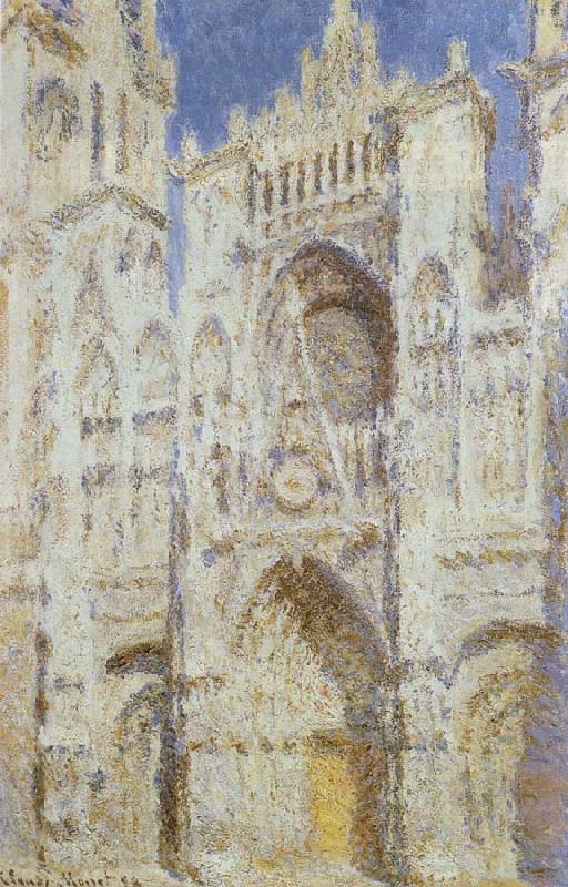 Claude Monet The sun of the main entrance of the Rouen Cathedral Norge oil painting art